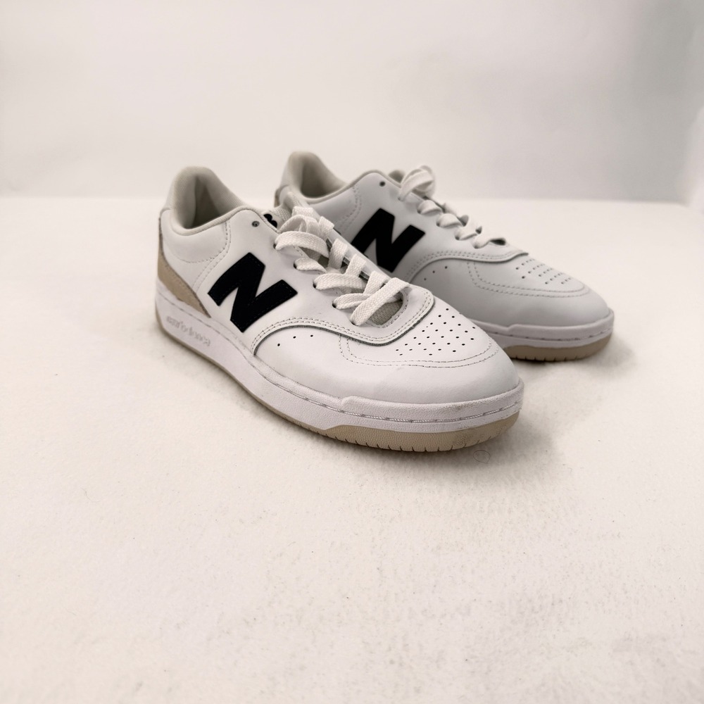 New Balance BB80 Court Sneaker Mens 8 White Navy BB80GRN Low Top Lifestyle Shoes